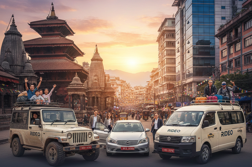 Vehicle Booking In Kathmandu | Safe Jeep, Car & Van Services With Rideo